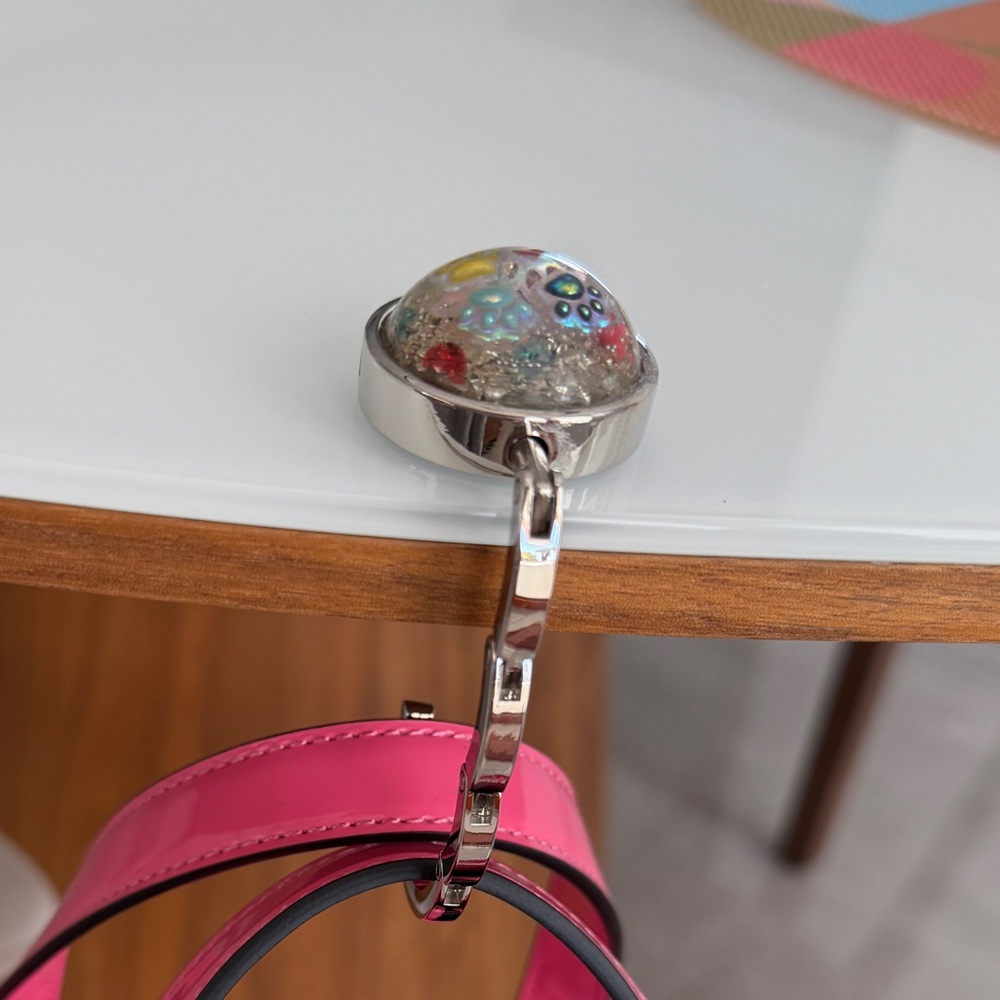 Foldable Bag Hook/Purse Hanger - Dog Mom - Handmade - Fits Most Tables
